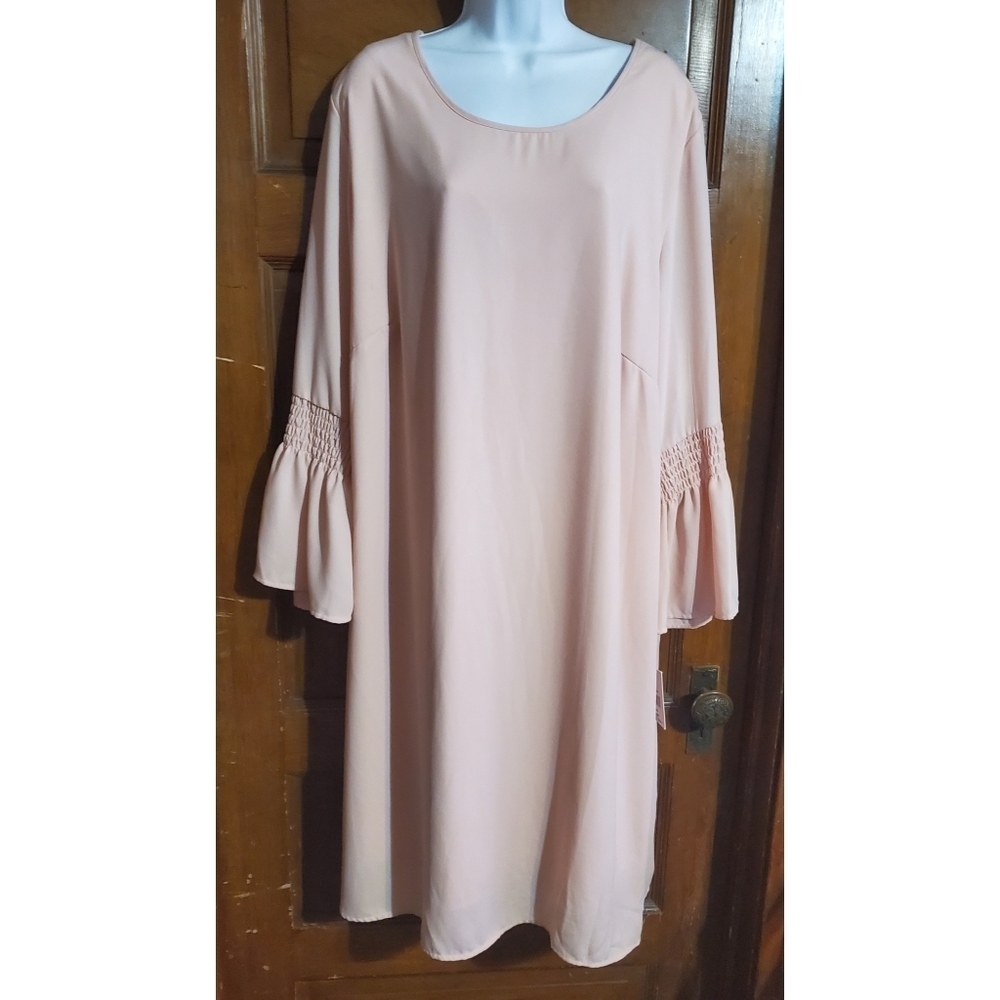 NEW JM Studio by John Meyer Blush Bell Sleeve Dress
